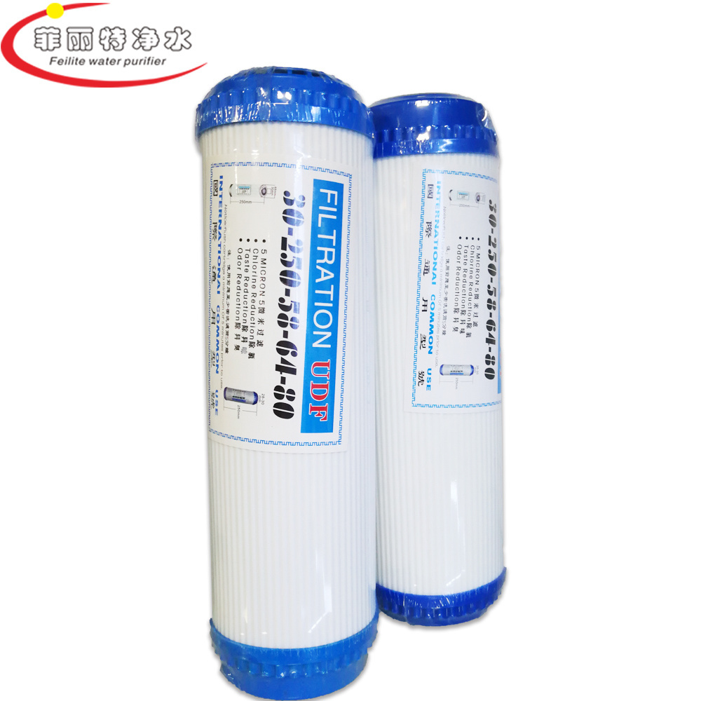 10 inch Filtritration UDF Particles Activated Carbon Filter Cartridge/10'' water filters cartridge for water purifier