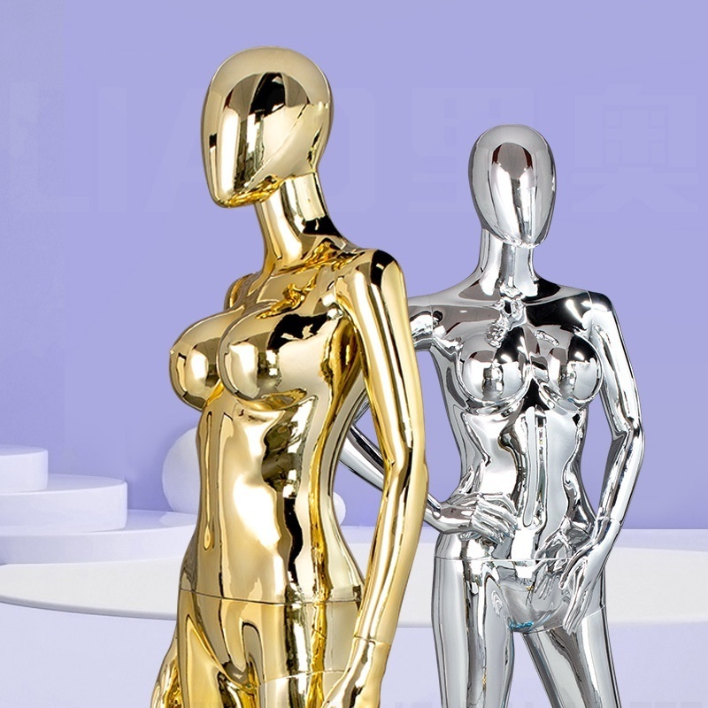 Gold and silver mannequie female  mannequin full-body and window  full-body mannequin