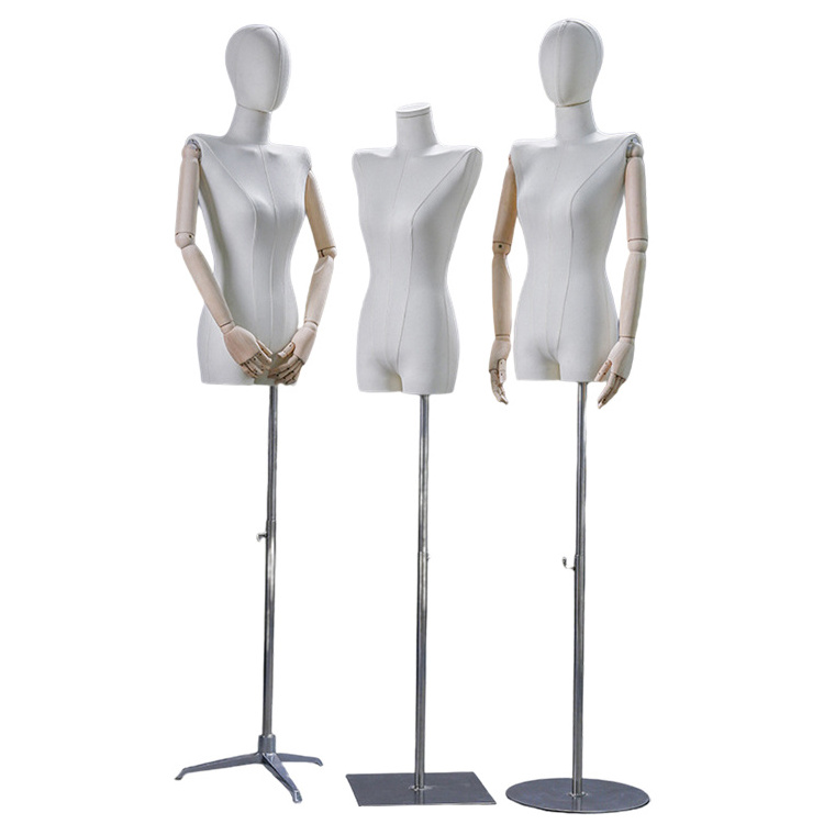 Realistic Beautiful Female Mannequin Fashion Women Dummy Models Half Body Mannequins For Display