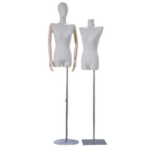 New Design Clothing Store Free Standing Realistic Half Body Inflatable Curvy Female Mannequin