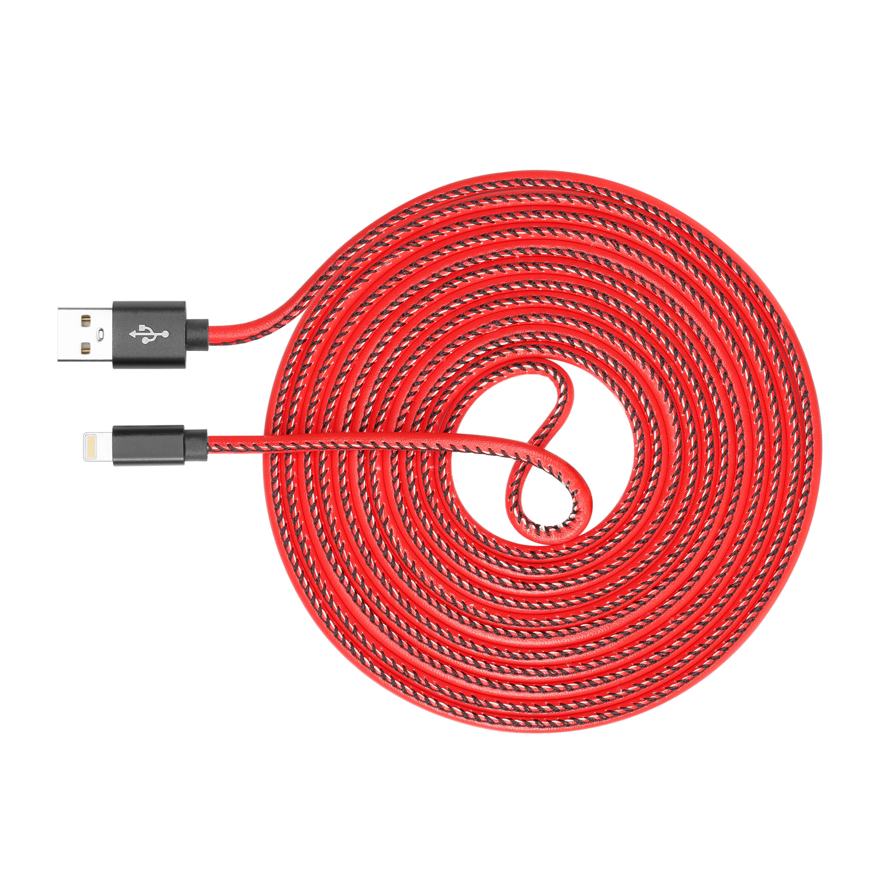 Morandi color leather charging cable advanced adapter PU mobile charging data cable