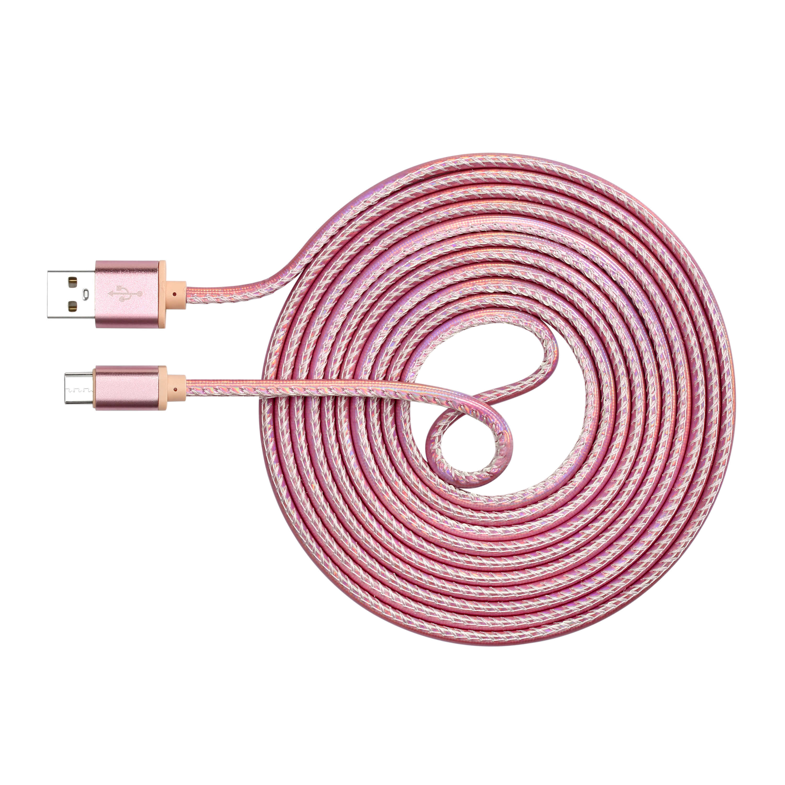 Morandi color leather charging cable advanced adapter PU mobile charging data cable