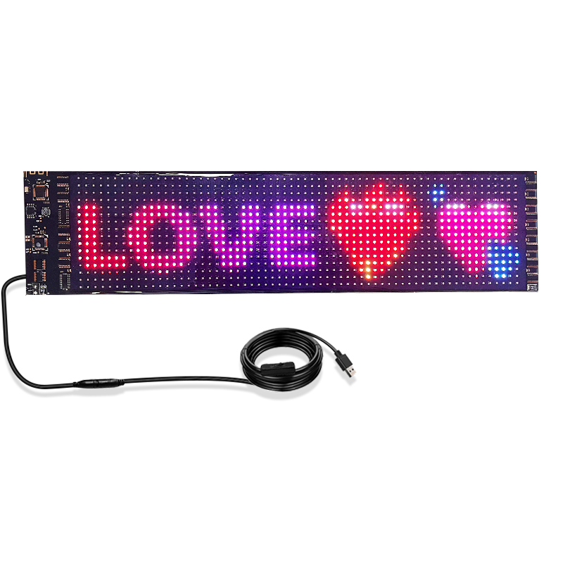 Programmable Flexible LED Display Car Scrolling Advertise Message foldable LED Display sign Board CUSTOM PIXEL LED PANEL