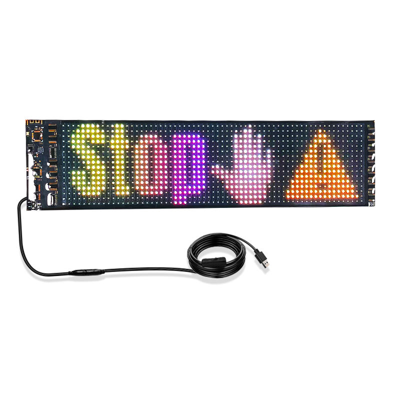 Programmable Flexible LED Display Car Scrolling Advertise Message foldable LED Display sign Board CUSTOM PIXEL LED PANEL