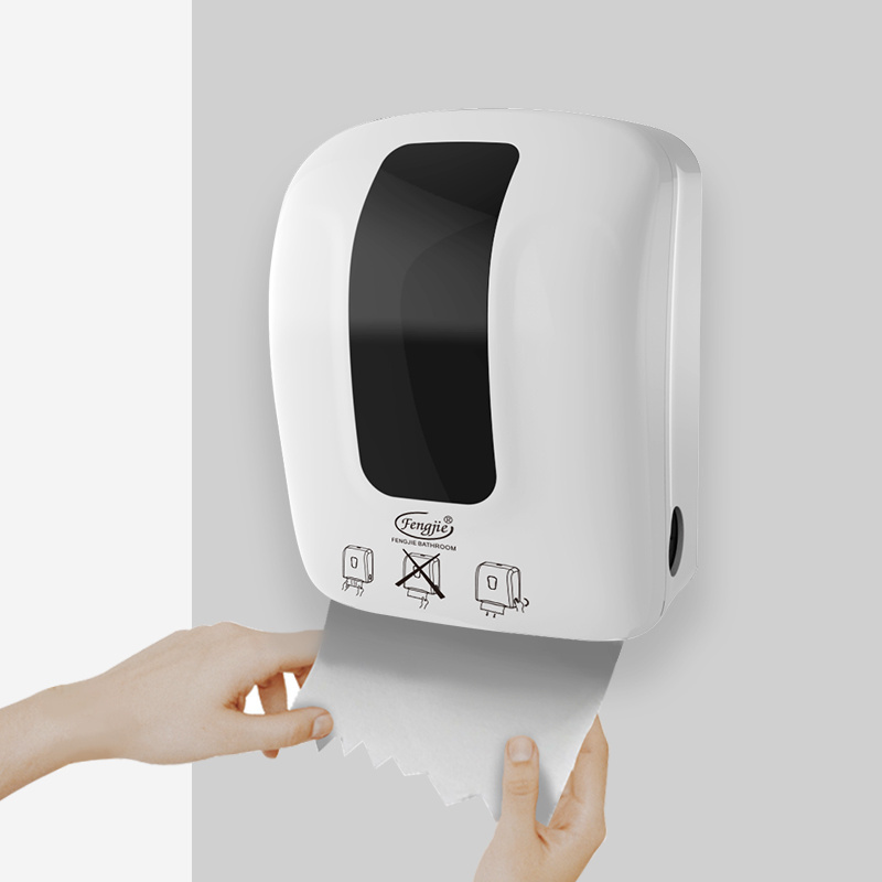 Bathroom Sensor Toilet Automatic Autocut wall mounted Hand Jumbo napkin Roll Tissue holder Paper Towel Dispenser