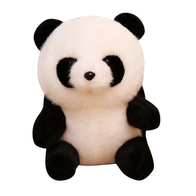 Wholesale simulation panda doll small furry panda stuffed animal toys plush toys gift for kids