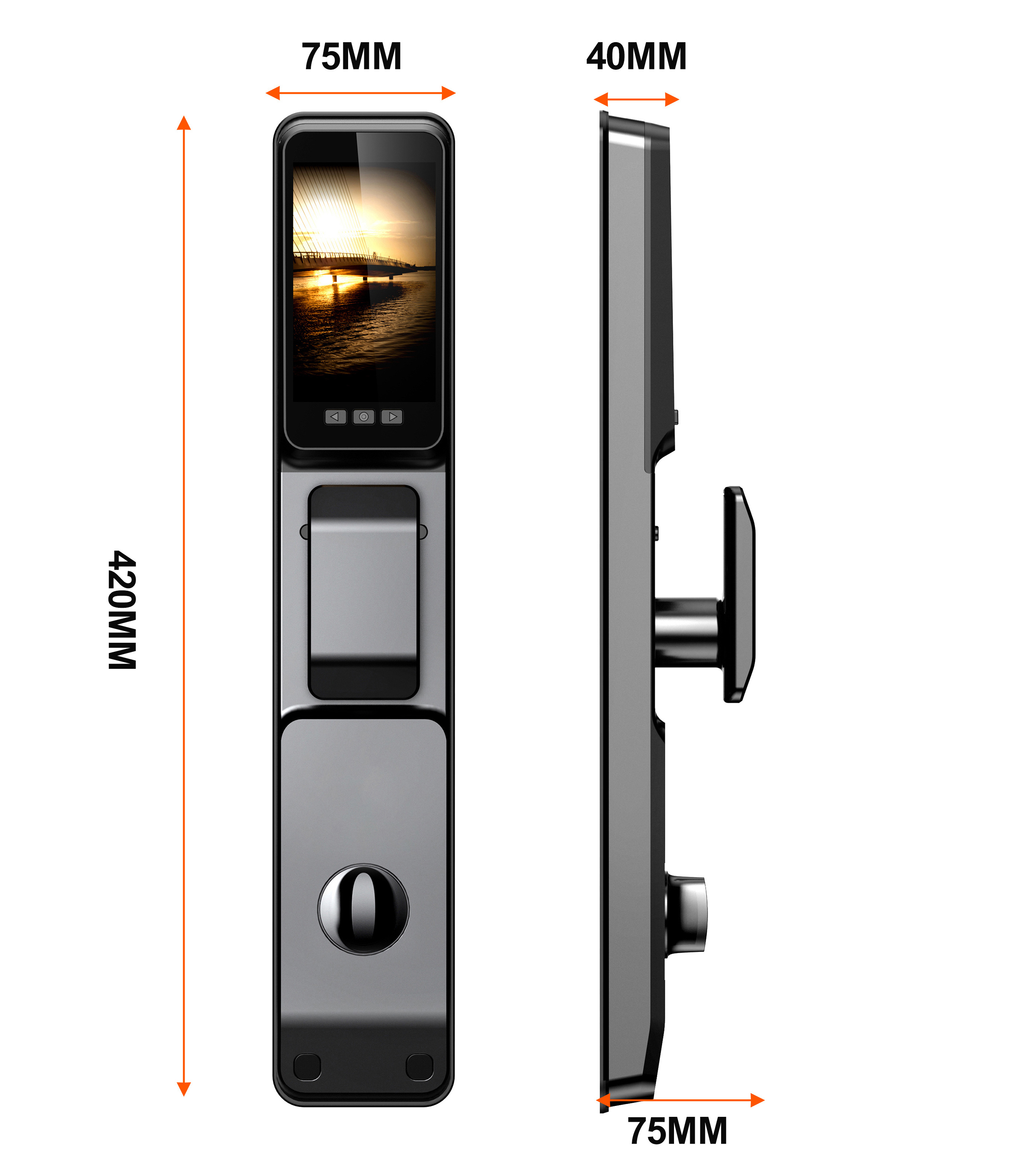 TUYA APP Digital Fingerprint Tuya Smart Door Lock Face Recognition Lock with Camera Electric Digital Biometric Door Smart Lock