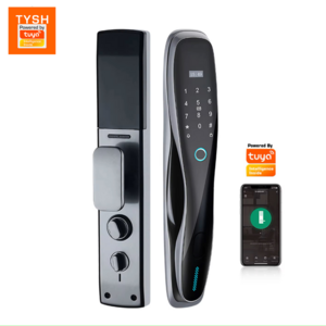 Tuya Smart Digital Fingerprint Lock Automatic Biometric Lock Rfid Ic Card Wifi App Combination Home Security Door Lock