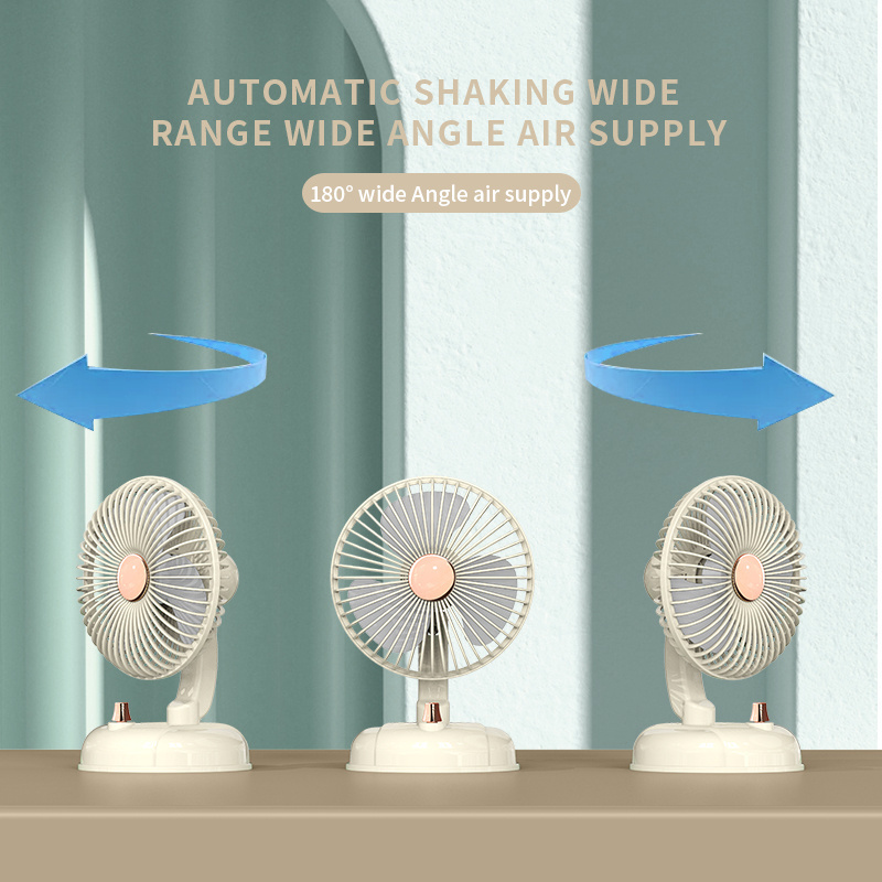 Factory Direct Sale Retro Portable Table Fan Adjustable Desktop Mini Fan Desktop Cooling Fan