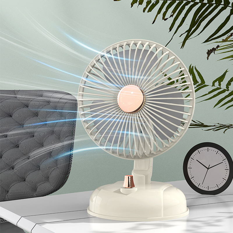 Factory Direct Sale Retro Portable Table Fan Adjustable Desktop Mini Fan Desktop Cooling Fan