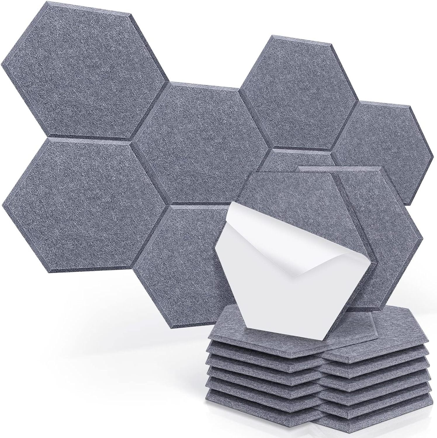 18mm Sound Absorbing Polyester Fiber V grooved Self Adhesive Pet Felt Acoustic Panels