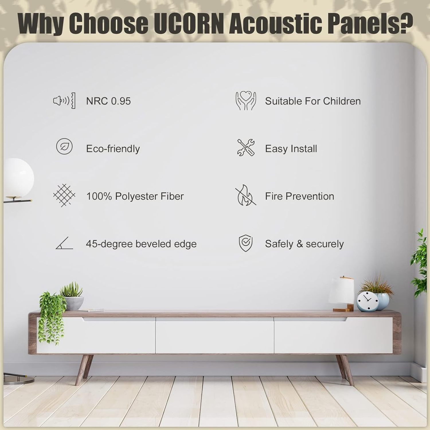 12mm Architectural Acoustics Acoustic Solutions Hexagon Felt Sound Absorbing Wall Panel