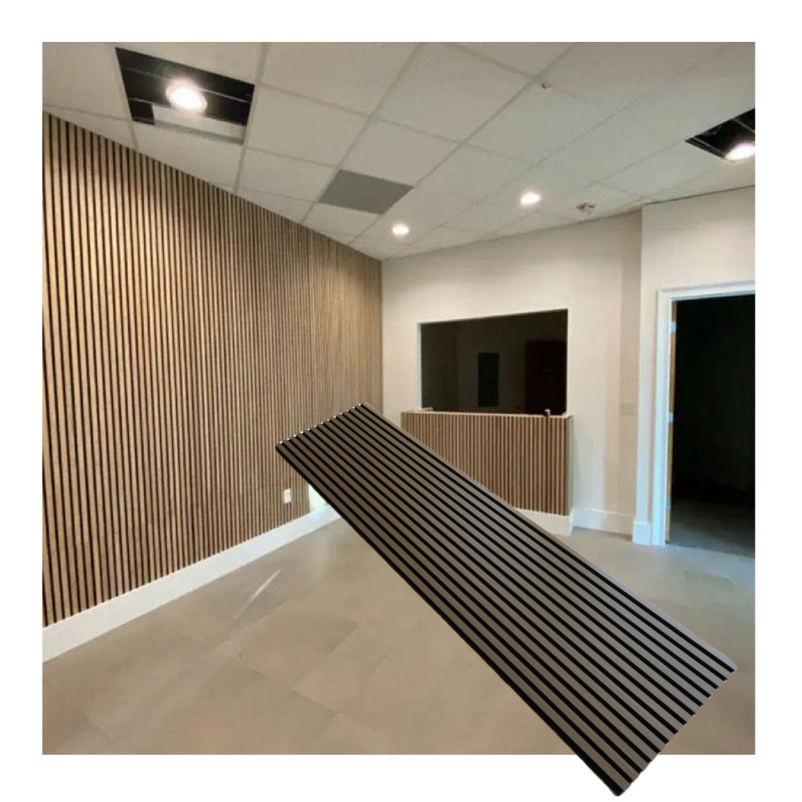 Flexible Wooden Acoustic Panel for Decorative Sound Absorption