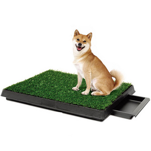 Best Quality Portable Travel Dog Drawer Type Potty Artificial Grass Toilet Pet Indoor Training Mat