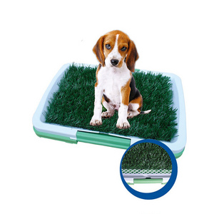 New Fashion Outdoor Portable Plastic Indoor Dog Potty Tray Artificial Grass Pet Toilet Grass