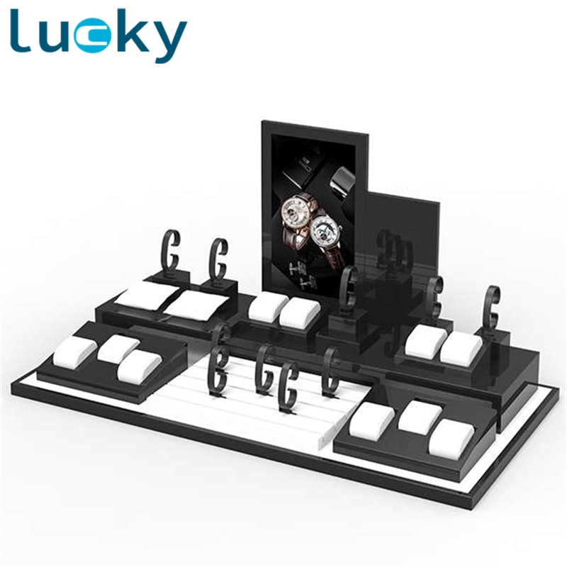 New Design Custom Acrylic Counter watch display stand for retail store