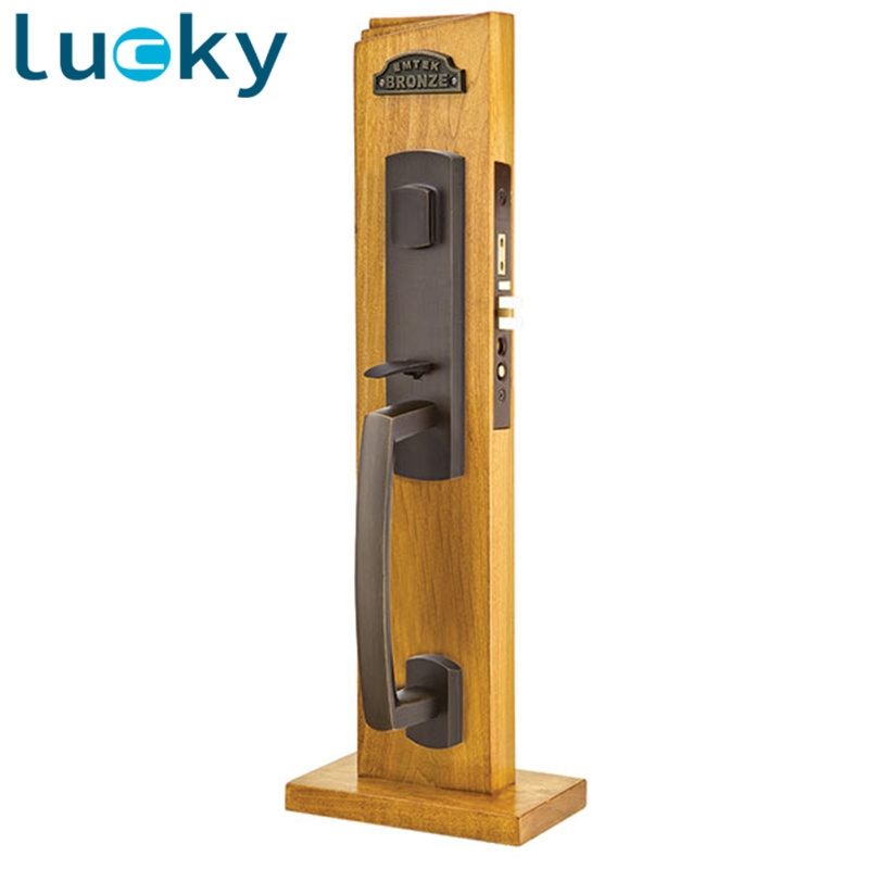 Custom Floor Standing Wooden Door Lock Display Racks for Wholesale