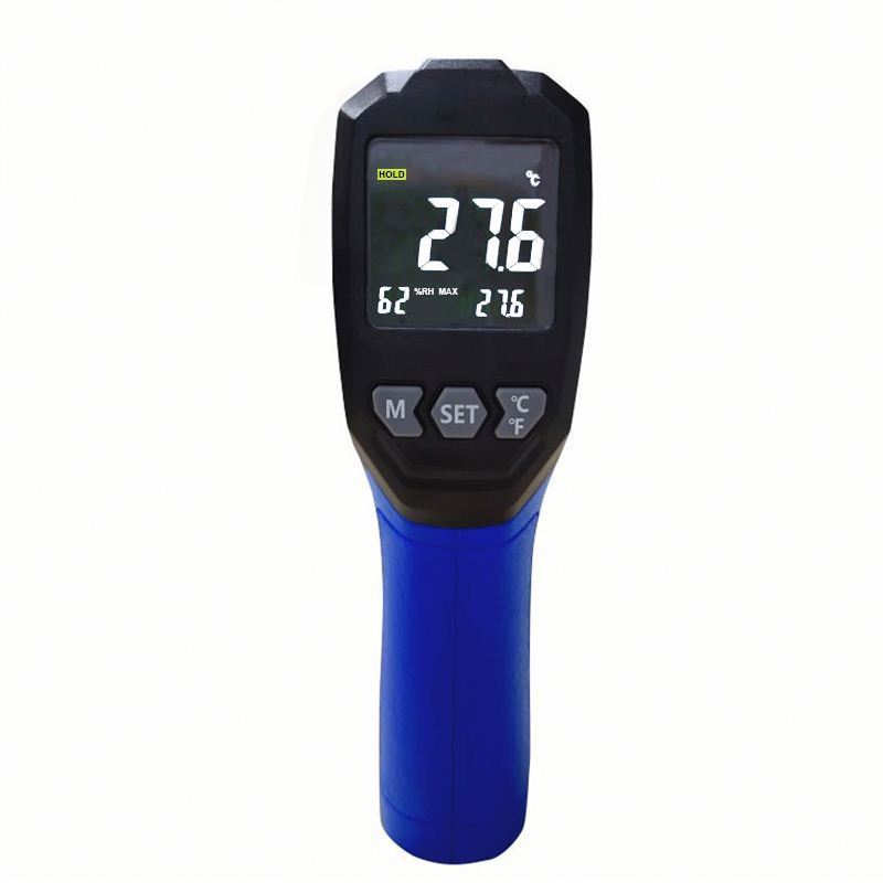 Multi-function pyrometer infrared industry thermometer Large color LCD display with backlight