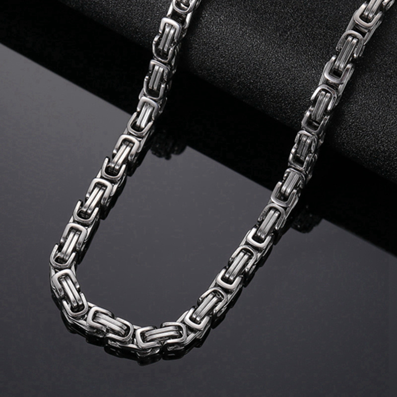 Jewelry Chain Necklace Byzantine Chain Necklace Arrival Price Stainless Steel Non Tarnish Stainless Steel 2023 New Hiphop CN;GUA