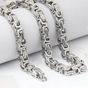 Jewelry Chain Necklace Byzantine Chain Necklace Arrival Price Stainless Steel Non Tarnish Stainless Steel 2023 New Hiphop CN;GUA