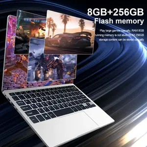 Tabkiddy 2024 Good Selling 1368768 Laptop Notebook 1609 Cheap Laptop Silver Smart Notebook 256GB ROM