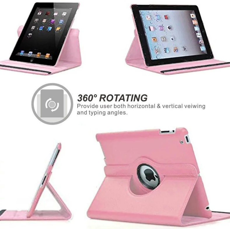 Tabkiddy Hot Case For ipad Leather 360 Rotating Smart Leather Flip Case Cover For iPad 11/10/9/8/7 6th 5th Air 5 Mini 1 2 3 4