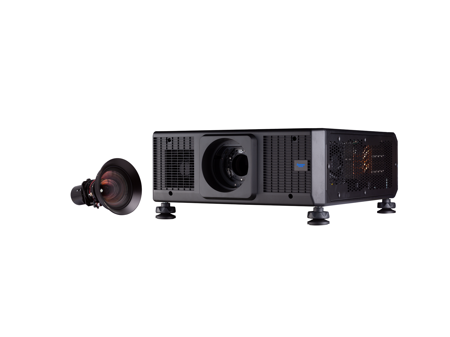 DLP 30000 lumens professional 4k holographic video laser projector engineering  venue stage cinema 3D drawing