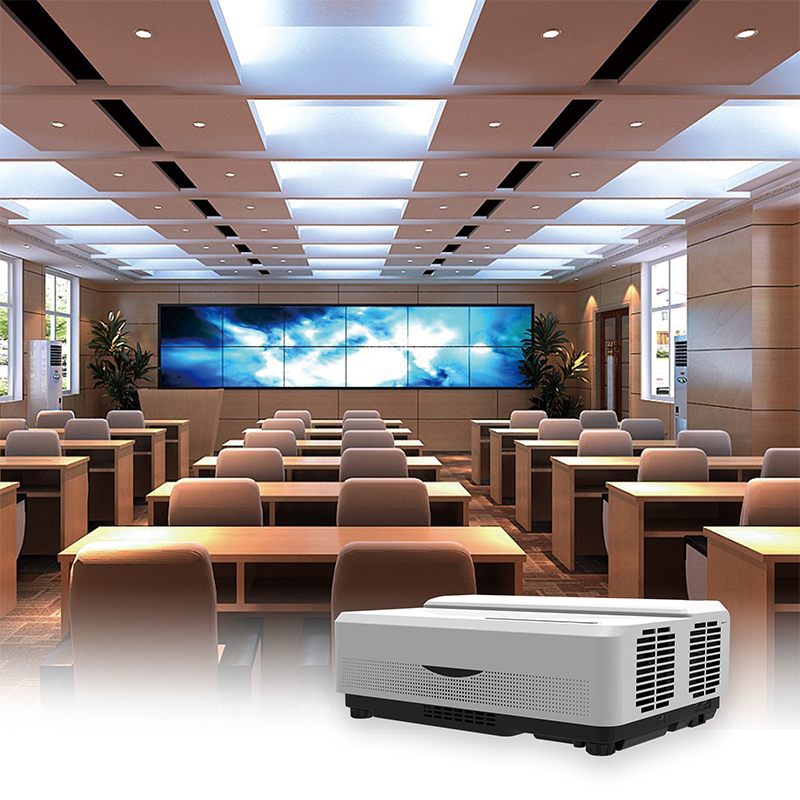 4500 Lumens 1080P 0.25:1 Throw ration Outdoor Laser Ultra Short Throw ...