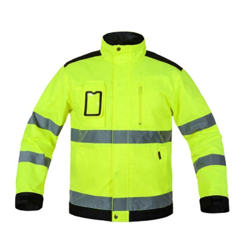 Work Suit for Construction Reflector Hi Vis Jacket and Pants Set Safety Workwear