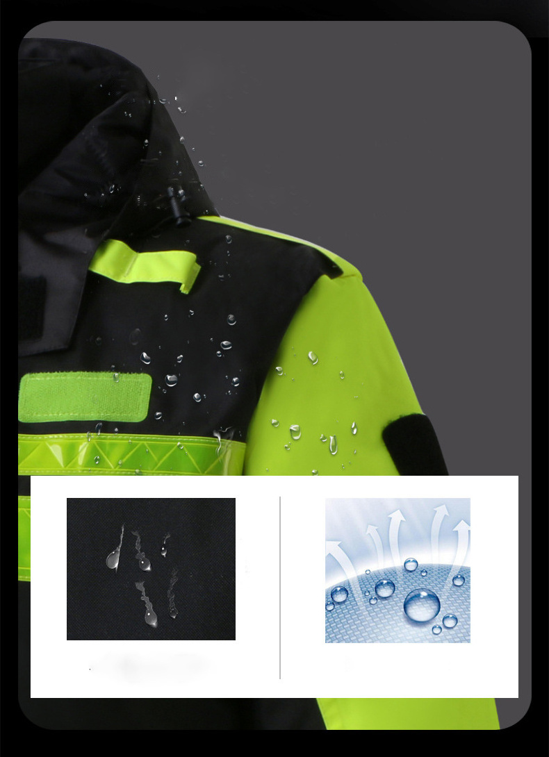 hi vis yellow waterproof anti fire fireproof fire retardant resistant coal mine workwear anti static jacket suit winter jacket