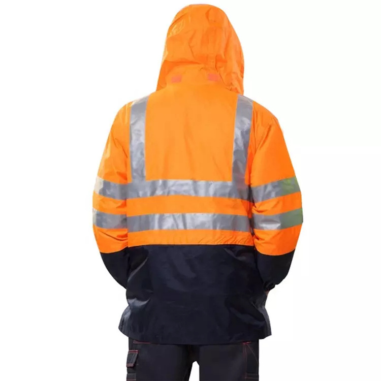 Customized Logo Fireproof Work reflective jacket Hi-Vis reflective safety jacket Wear For Men High visibility  work uniform