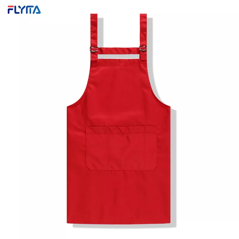 Women's high-quality modern black polyester 100% cotton waterproof adult chef home barbecue food cooking kitchen apron