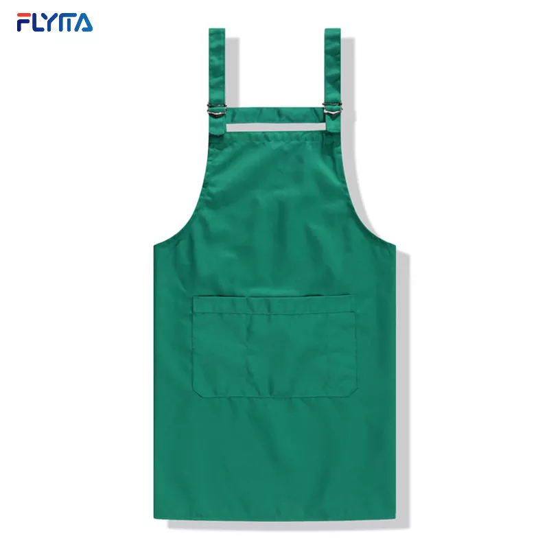 Women's high-quality modern black polyester 100% cotton waterproof adult chef home barbecue food cooking kitchen apron