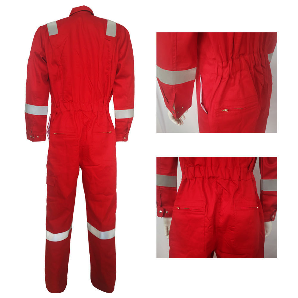 Factory Custom Fire Proof Work Overall Boiler Suit Industrial Safety Uniform Jumpsuit Workwear Flame Fire Retardant FR Coveralls