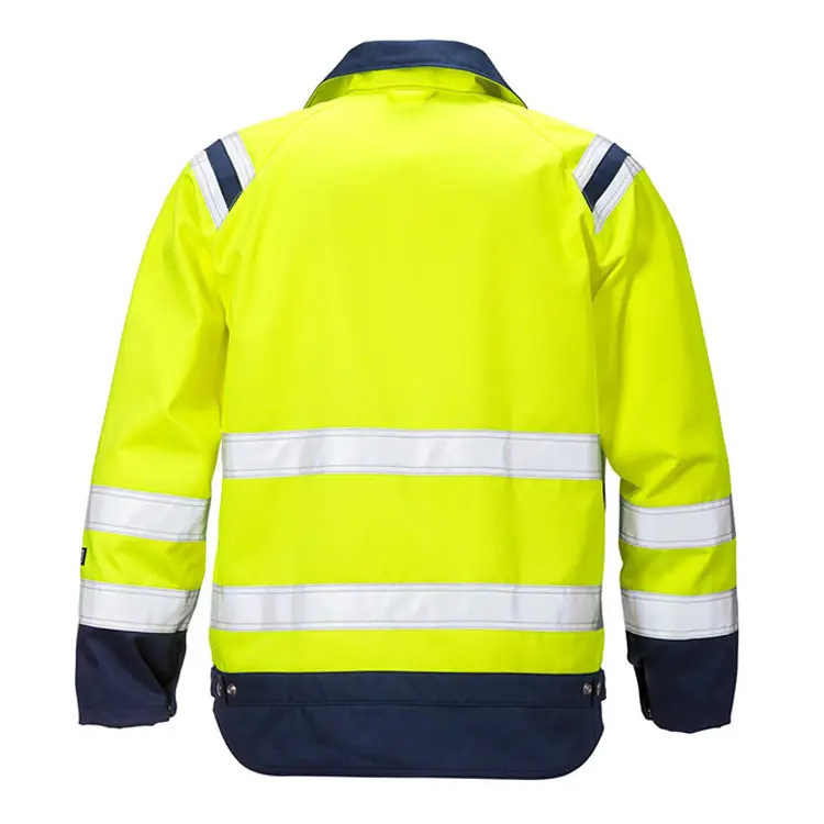 Custom Reflective Jacket High Visibility Waterproof Reflective Work Clothes Men'S Coat Safety Reflective Jacket