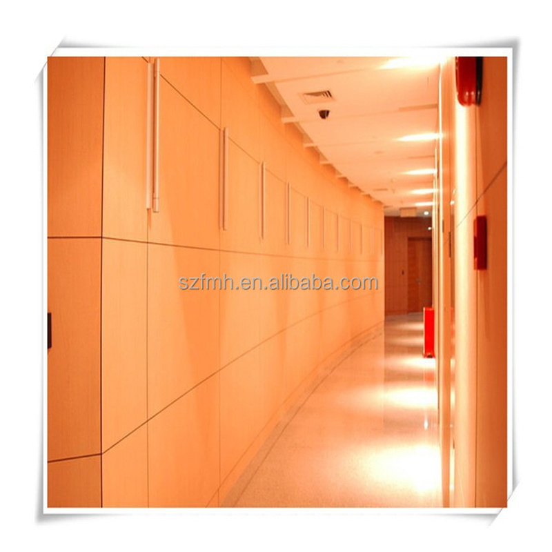 HPL Durable and Exquisite Modern Design Interior Wall Cladding Indoor Panel Wood Textured Fumeihua Manufacturer