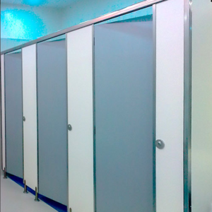 Standard Size Public HPL Partition Shower Cubicle