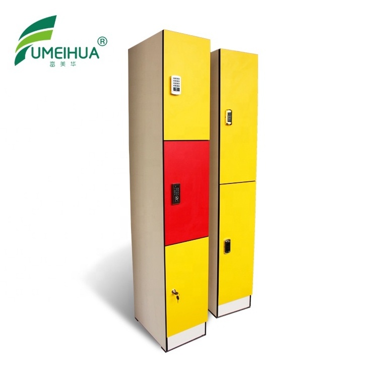 FuMeiHua High Quality Cheap Office Staff Clothes 15 Doors HPL Compact Locker