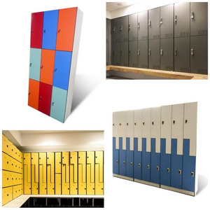 FuMeiHua High Quality Cheap Office Staff Clothes 15 Doors HPL Compact Locker