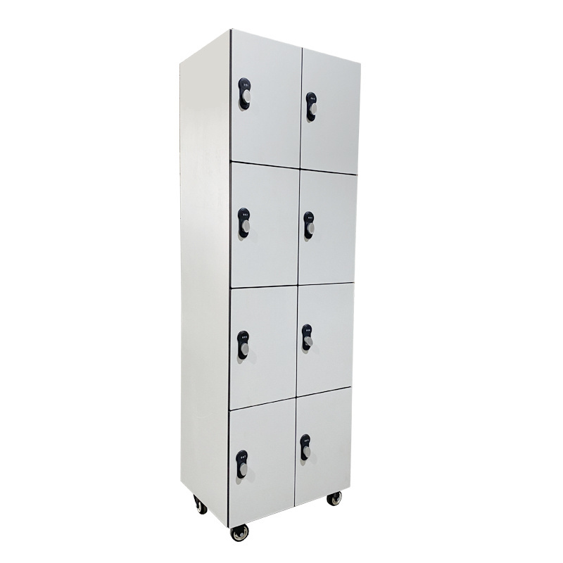 Hong Kong light grey 4 door staff locker 8 door HPL employees lockers for hostels