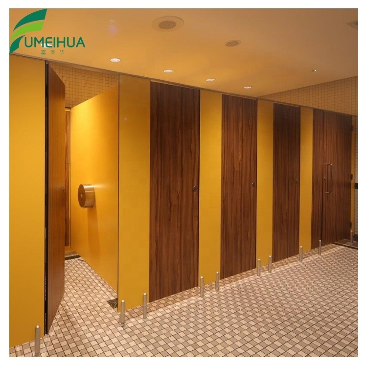 waterproof phenolic board kids toilet cubicles partition toilet divider door