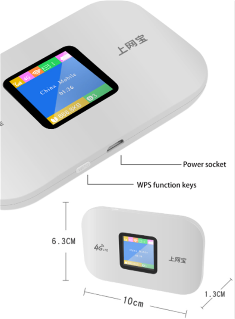 2022 Latest Model Original Portable Smart Mni Mobile Hotspot English Firmware Wireless LTE FDD Wifi with SIM Card Slot 4G Router