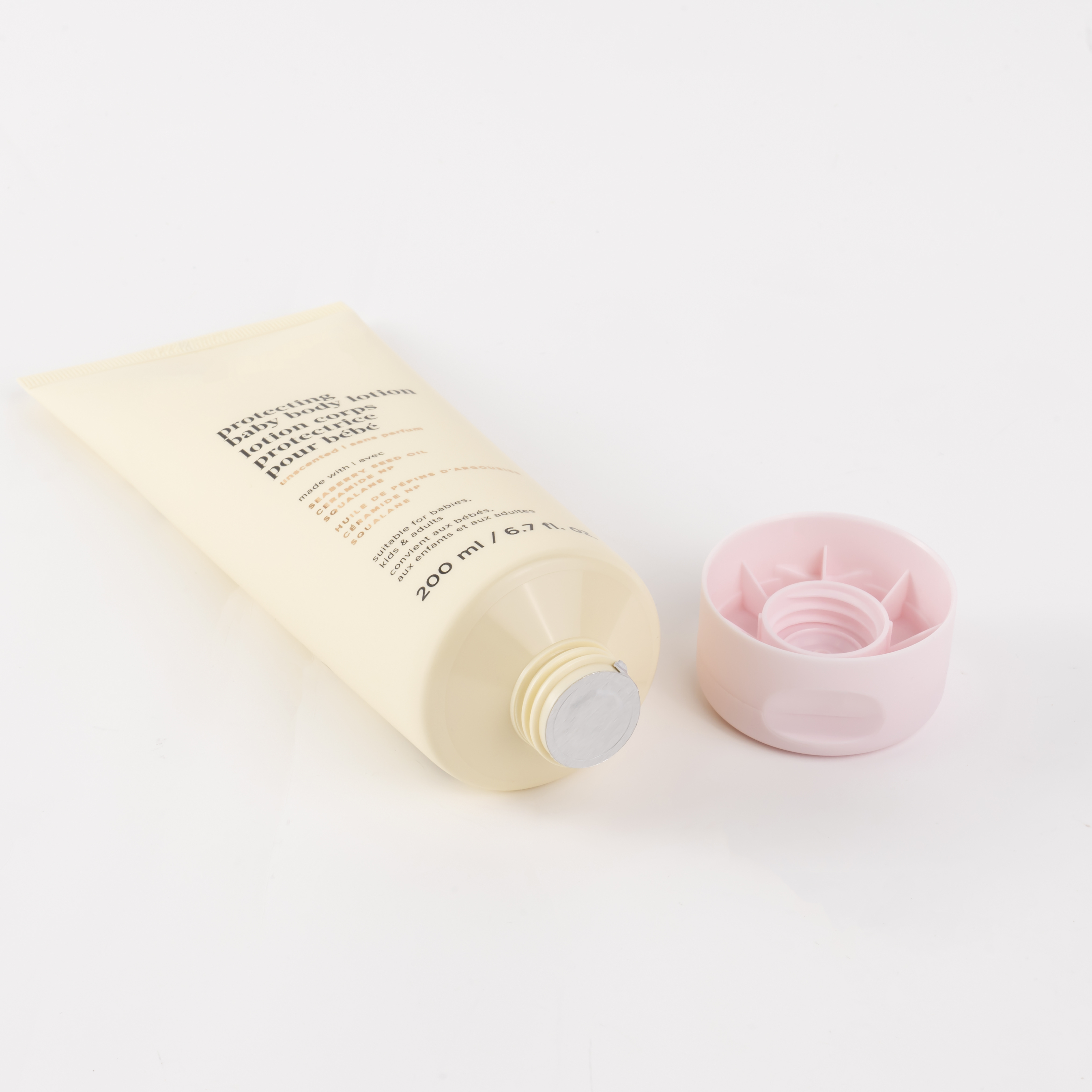 200ml 250ml Soft Tube For Body Lotion Eco Friendly Squeeze Tube With Flip Cap