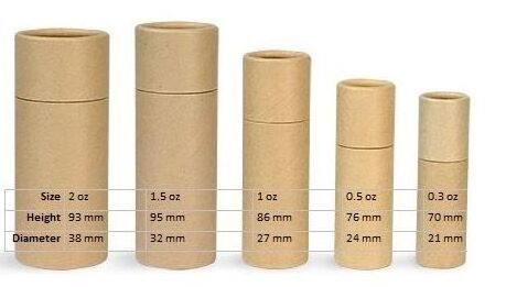 Empty Biodegradable Spiral Lip Balm Tube Packaging Custom Cosmetic Chapstick Kraft Lipbalm Paper cardboard Tubes