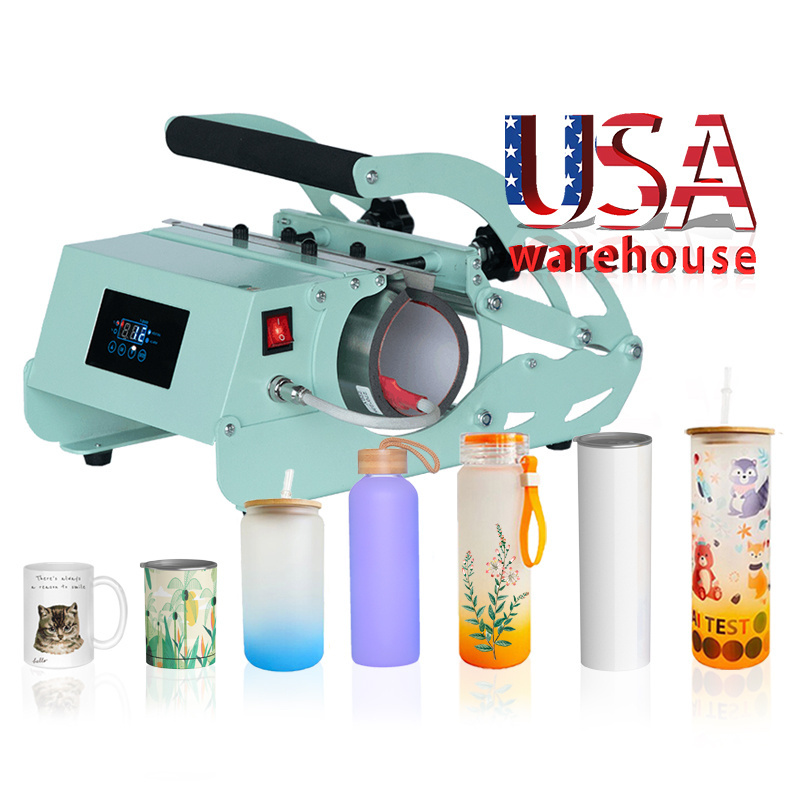 US Warehouse Multifunctional Easy DIY 20oz 30 oz Straight Skinny Cup Mug Tumbler Sublimation Heat Press Machine For 20oz Tumbler