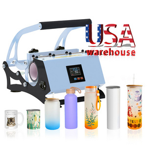 USA warehouse 10oz 12oz 15oz 20oz 30oz Straight Tumbler Mug Press Heat Press Machine Sublimation Printing Machine for tumblers