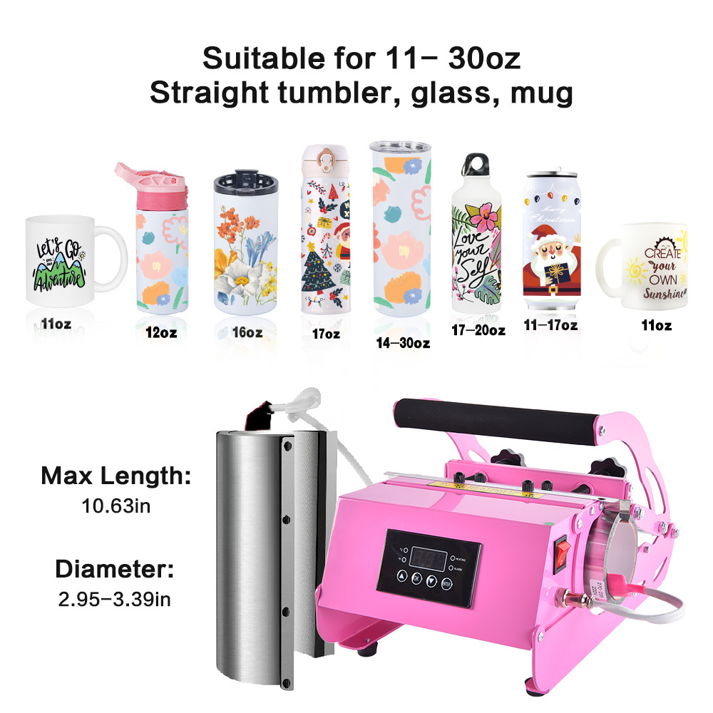 USA warehouse Tumbler Mug Press Heat Press Machine Sublimation Printing Machine for tumblers