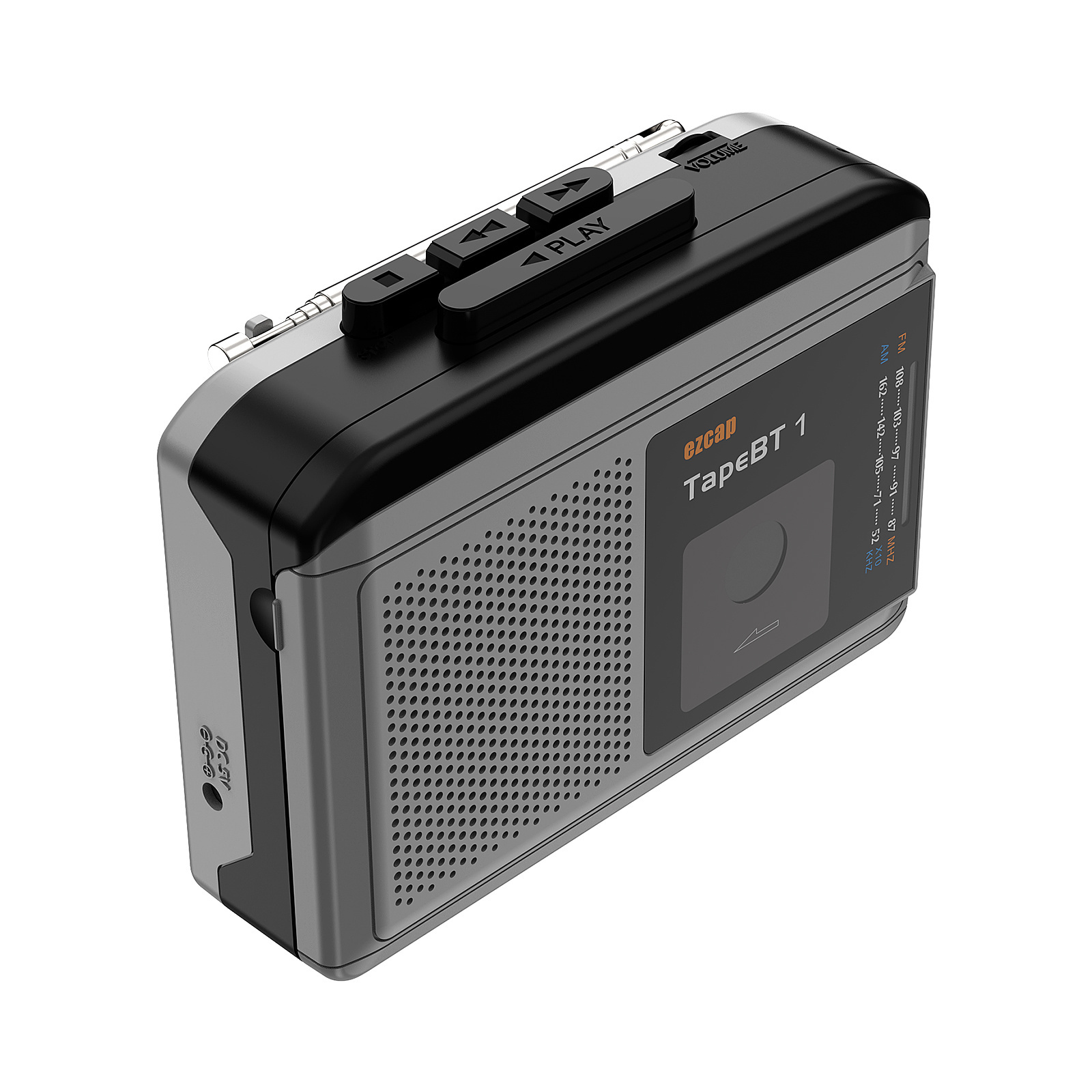 ezcap244 TapeBT1 Bluetooth Cassette Player with AM FM  Radio Walkman Inside Speaker Tape Player