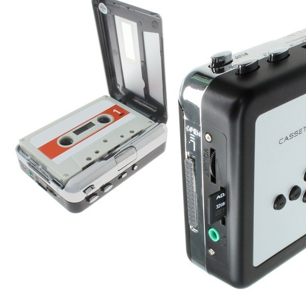 ezcap232 Portable cassette player  Recorder Convert Tapes to MP3 storage into TF  Card directly