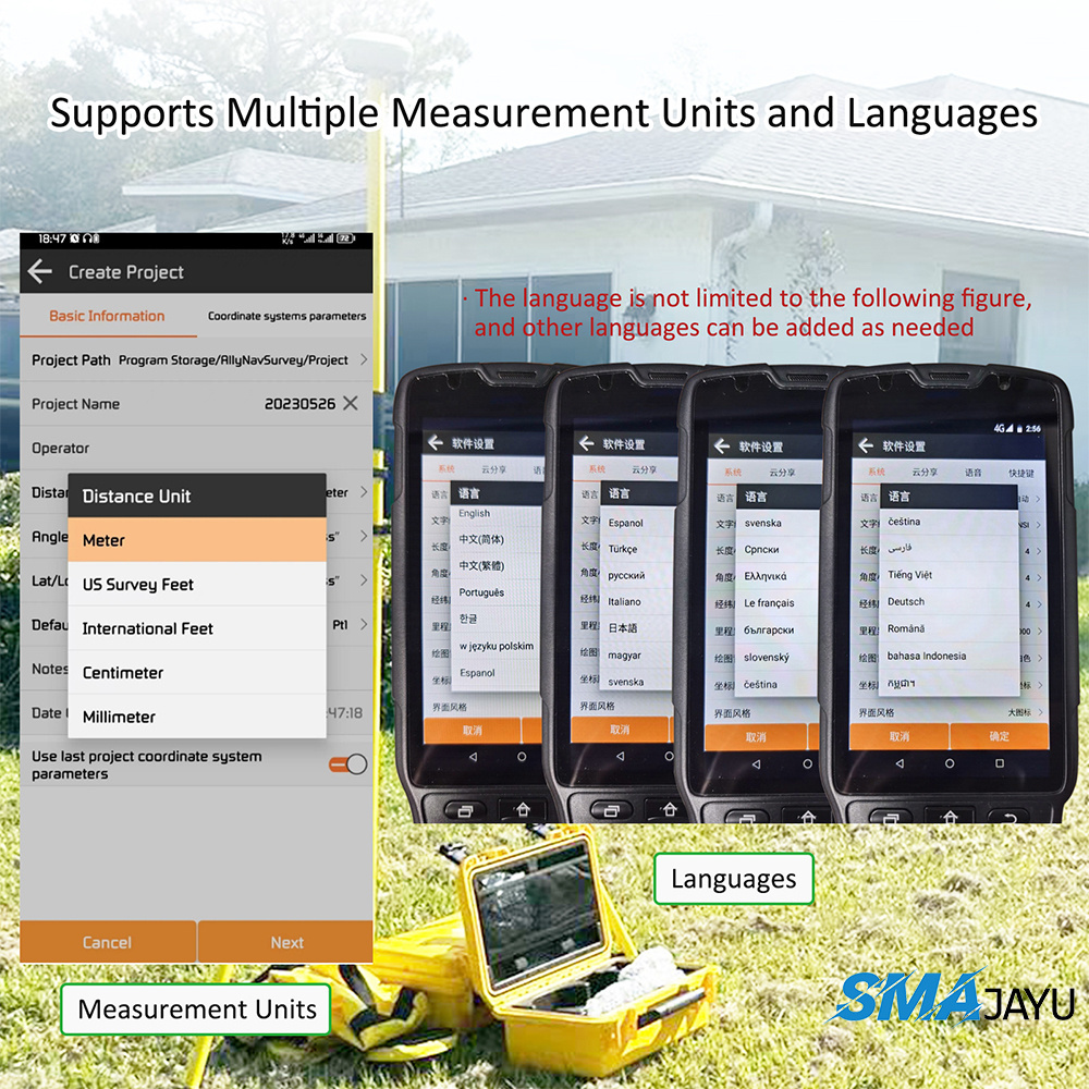 SMAJAYU R26 RTK Surveying System RTK GNSS Receiver, High Accuracy Professional Surveying and Mapping Tools